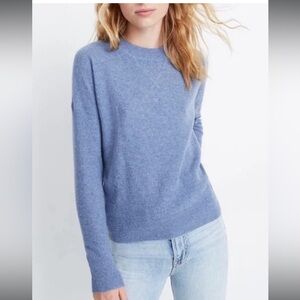 MADEWELL 100% Cashmere sweater in periwinkle